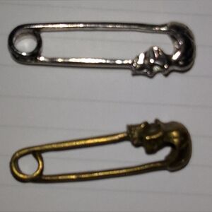 Silver and Gold Safety Pin Set